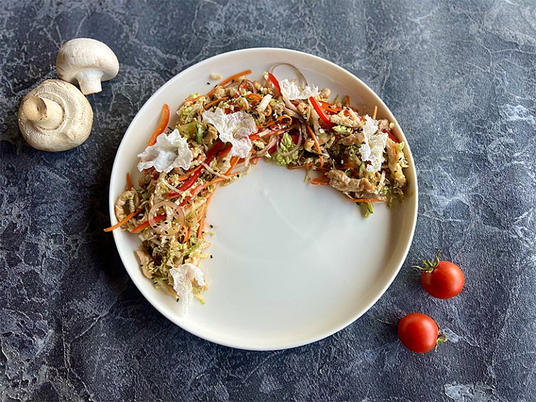 П С индейкой в азиатском стиле